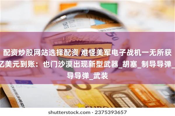 配资炒股网站选择配资 难怪美军电子战机一无所获，9亿美元到账：也门沙漠出现新型武器_胡塞_制导导弹_武装