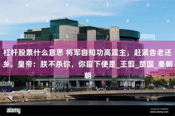 杠杆股票什么意思 将军自知功高震主，赶紧告老还乡，皇帝：朕不杀你，你留下便是_王翦_楚国_秦朝