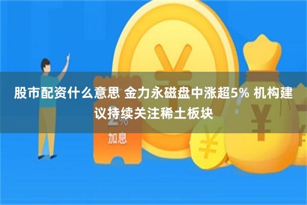 股市配资什么意思 金力永磁盘中涨超5% 机构建议持续关注稀土板块