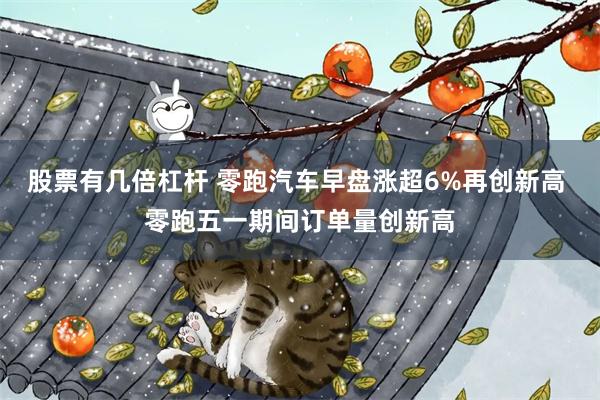 股票有几倍杠杆 零跑汽车早盘涨超6%再创新高 零跑五一期间订单量创新高