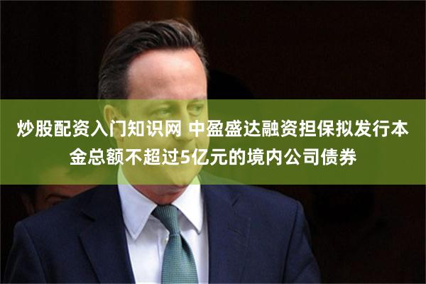 炒股配资入门知识网 中盈盛达融资担保拟发行本金总额不超过5亿元的境内公司债券