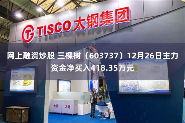 网上融资炒股 三棵树（603737）12月26日主力资金净买入418.35万元