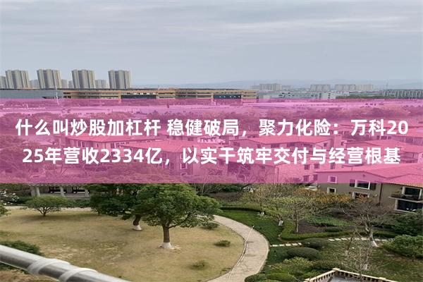 什么叫炒股加杠杆 稳健破局,聚力化险:万科2025年营收2334亿,以实干筑牢交付与经营根基