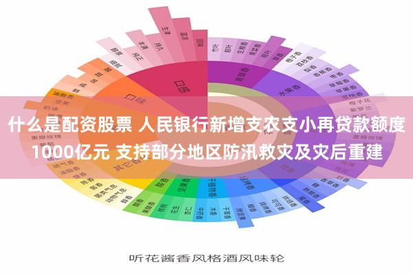 什么是配资股票 人民银行新增支农支小再贷款额度1000亿元 支持部分地区防汛救灾及灾后重建
