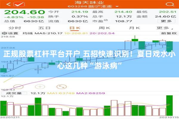 正规股票杠杆平台开户 五招快速识别！夏日戏水小心这几种“游泳病”