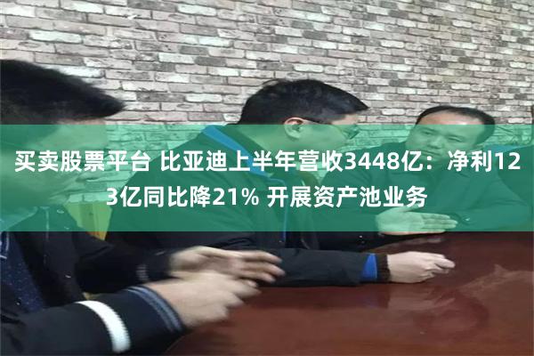 买卖股票平台 比亚迪上半年营收3448亿：净利123亿同比降21% 开展资产池业务