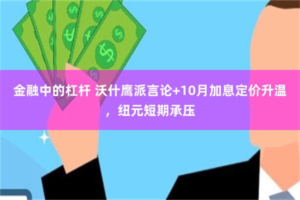 金融中的杠杆 沃什鹰派言论+10月加息定价升温，纽元短期承压