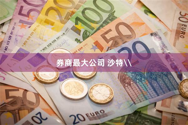 券商最大公司 沙特\